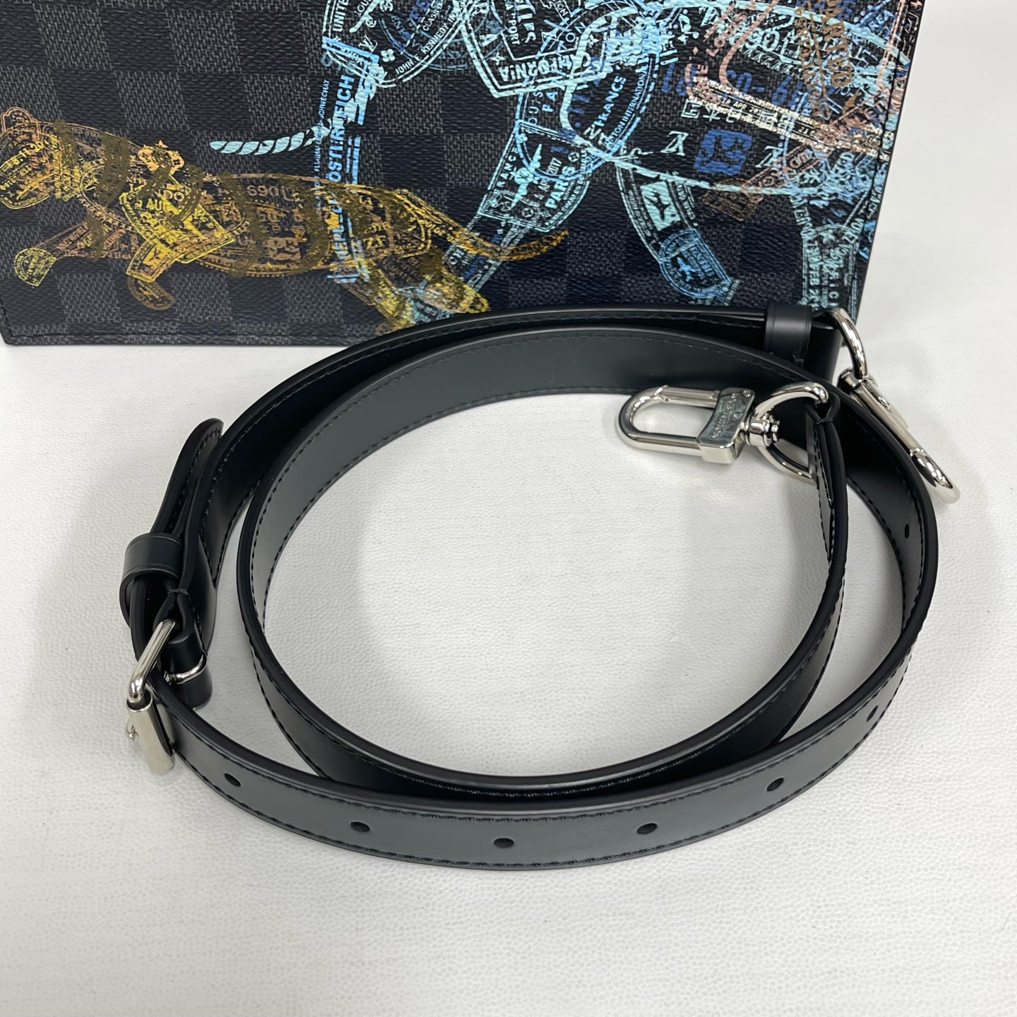 Louis Vuitton - Sac Plat Cross Limited Edition - Damier Graphite coated canvas with leather trim - Black - (medium)