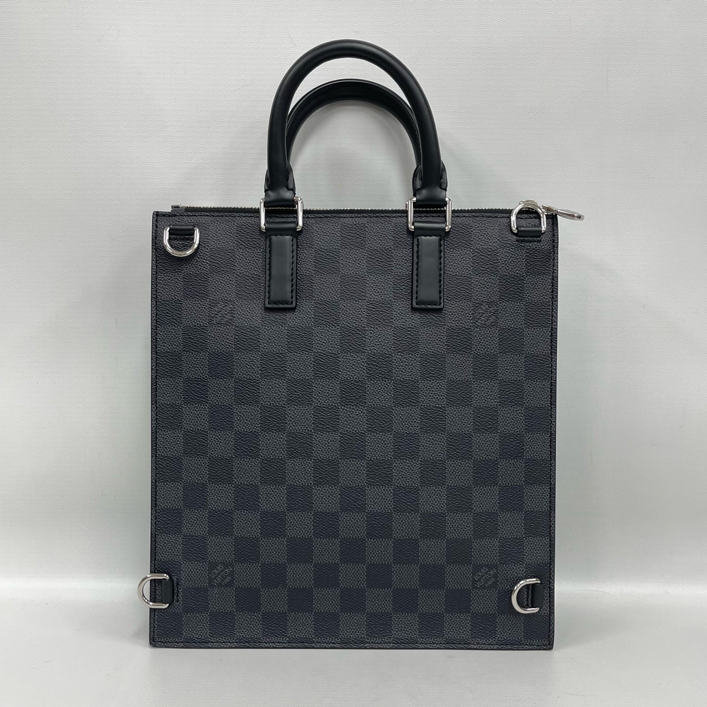 Louis Vuitton - Sac Plat Cross Limited Edition - Damier Graphite coated canvas with leather trim - Black - (medium)