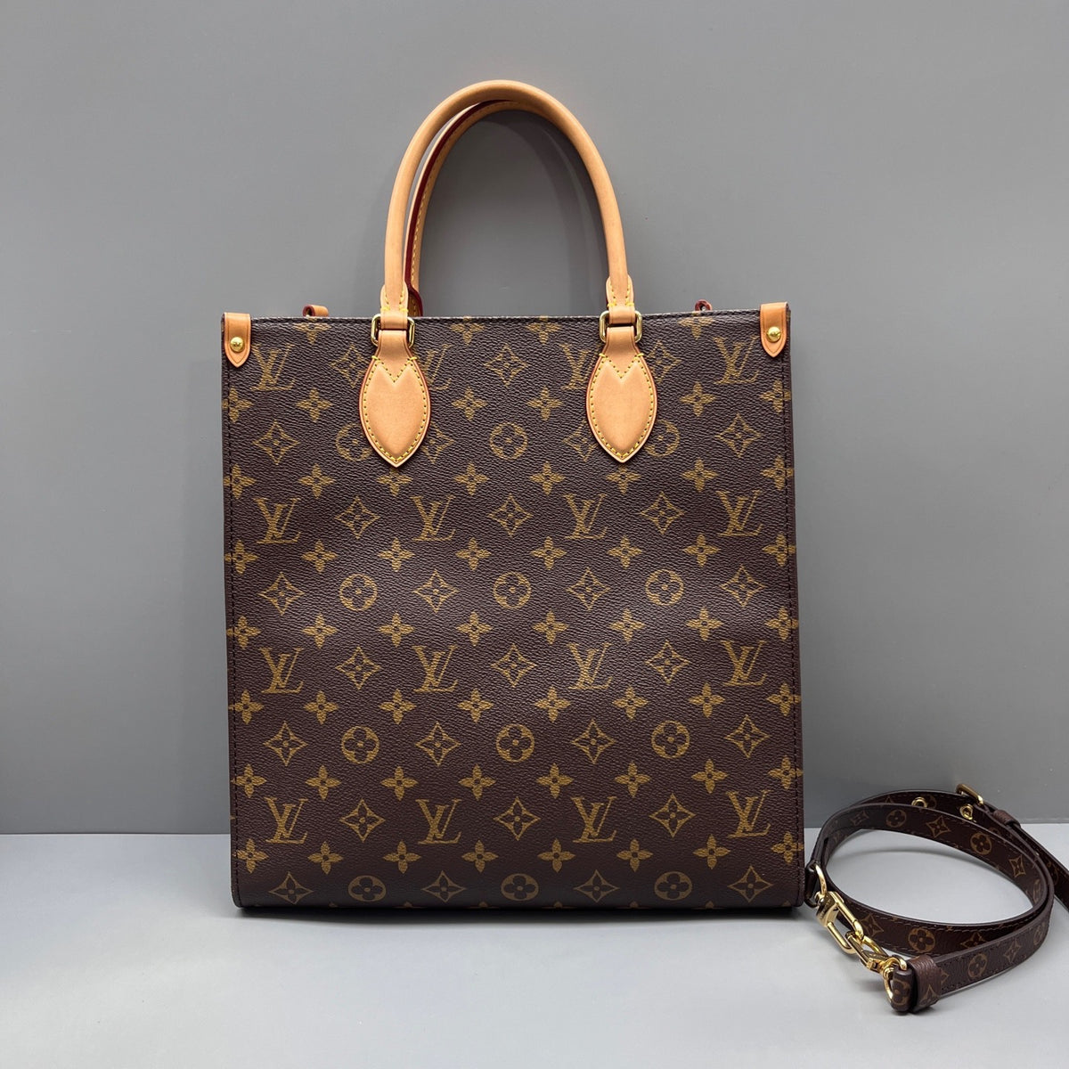 Louis Vuitton - Sac Plat - Leather - Brown - (medium)