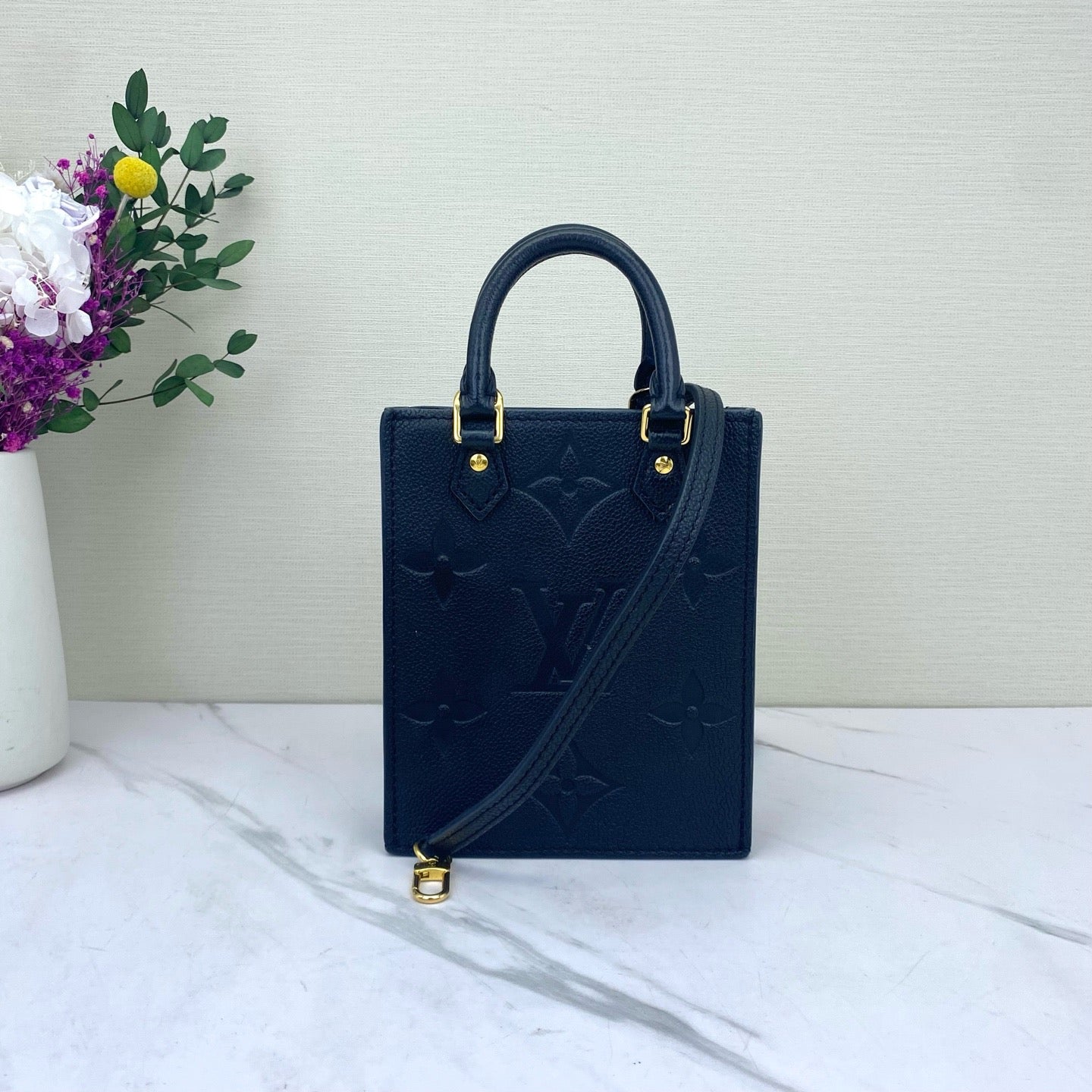 Louis Vuitton - Sac Plat Mini - Empreinte leather - Black - (mini)