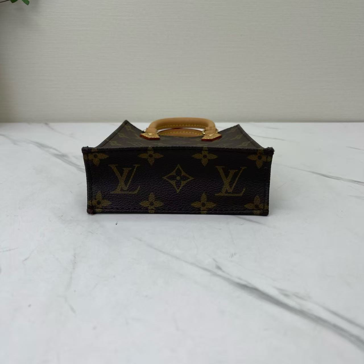 Louis Vuitton - Sac Plat Mini - Monogram coated canvas with Vachetta leather trim - Brown - (mini)