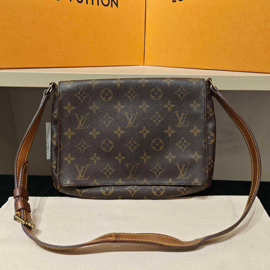 Louis Vuitton - Saint Cloud MM - Monogram canvas and natural cowhide leather - Brown - (medium)