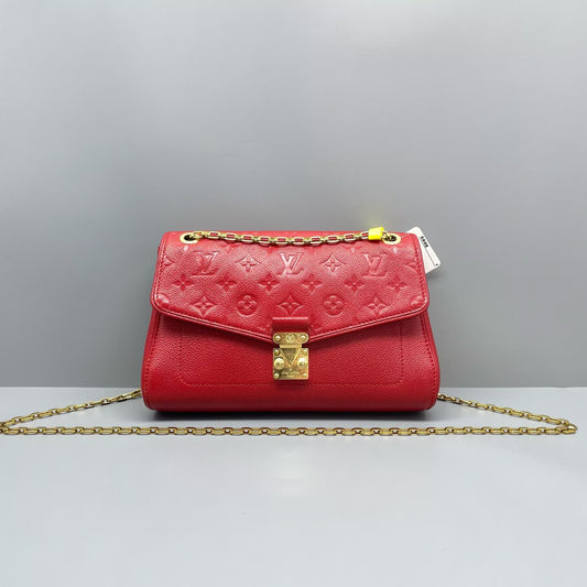 Louis Vuitton - Saint Germain - Grained leather - Red with Gold-Tone Hardware - (Medium)