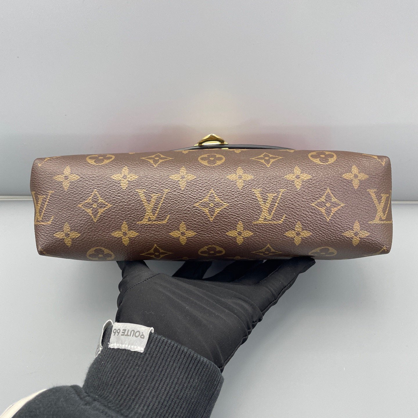 Louis Vuitton - Saint Placide Chain Bag - Monogram coated canvas and grained cowhide leather - Monogram Brown with Red accents - (Medium)