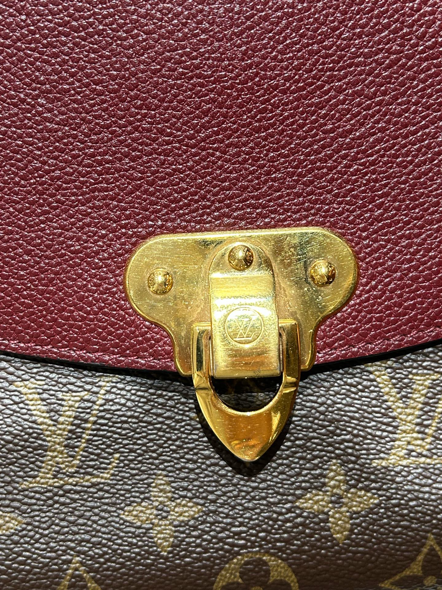 Louis Vuitton - Saint Placide - Leather - Burgundy - (medium)