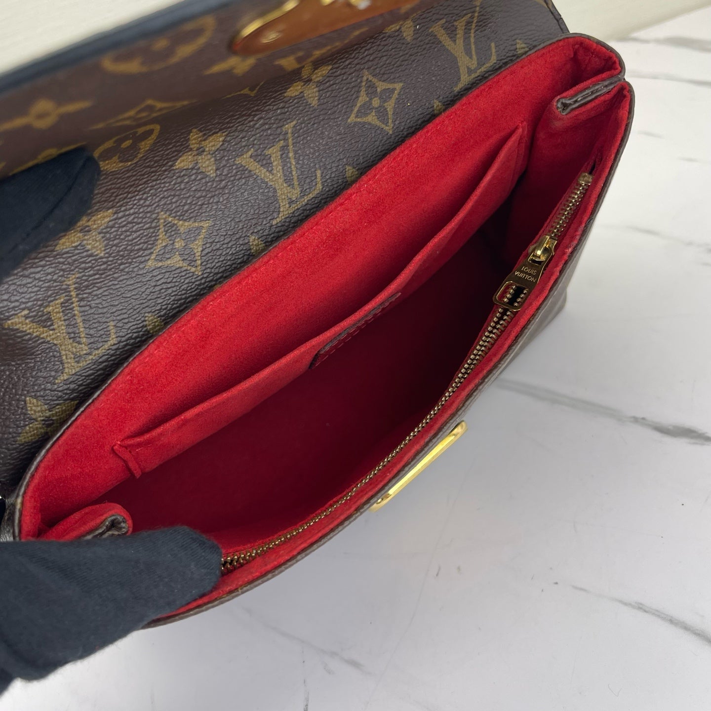 Louis Vuitton - Saint Placide - Leather - Red - (small)