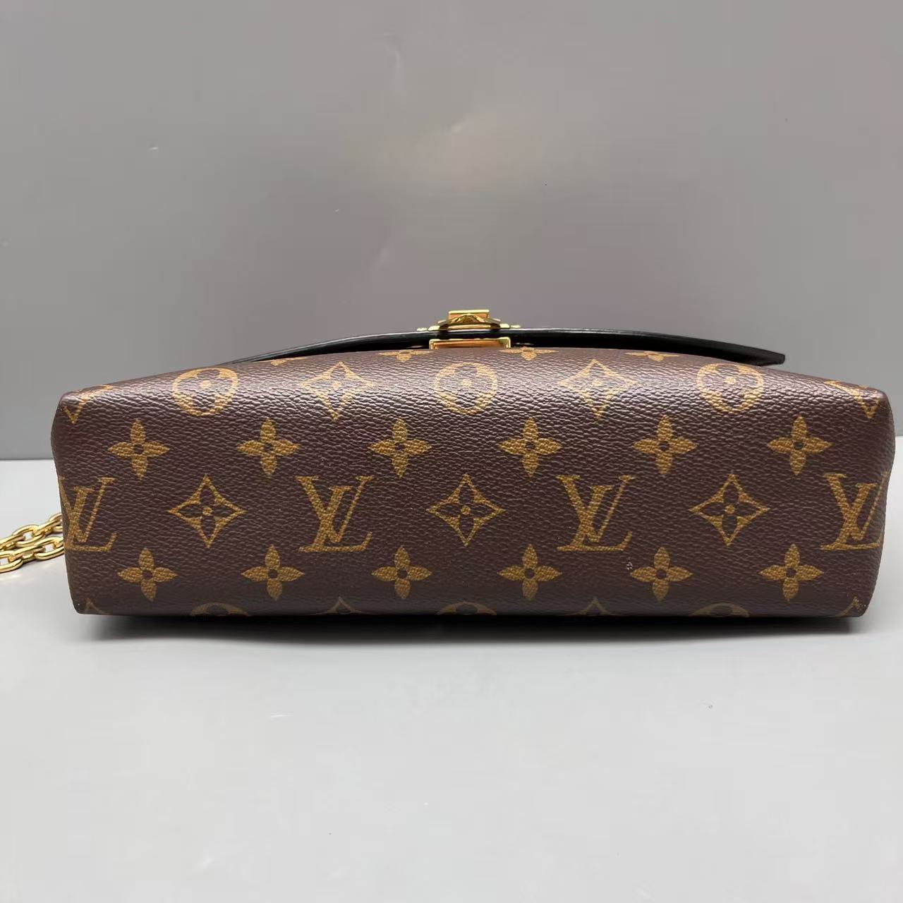 Louis Vuitton - Saint Placide - Monogram coated canvas and grained leather - Brown and Burgundy - (Small)