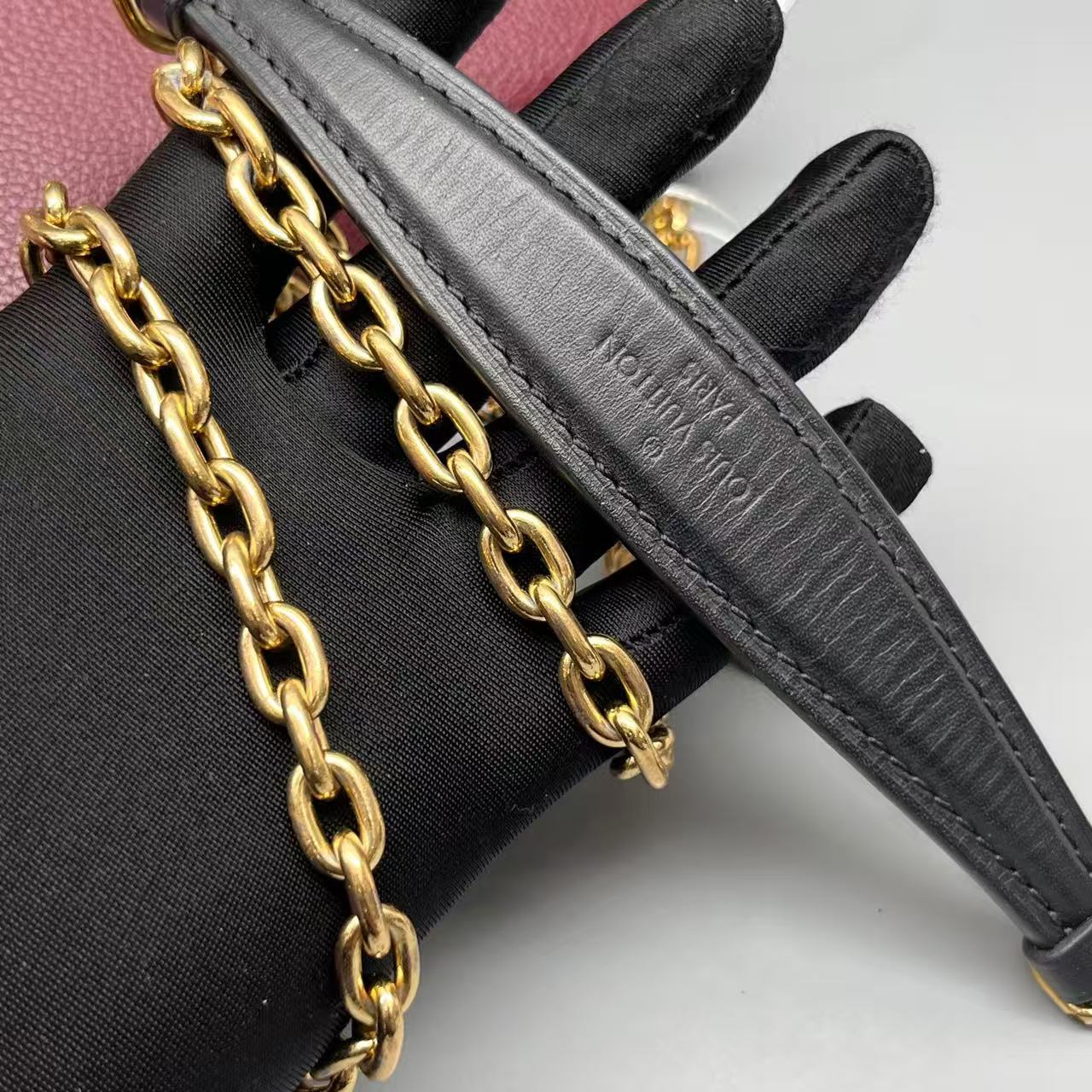 Louis Vuitton - Saint Placide - Monogram coated canvas and grained leather - Brown and Burgundy - (Small)