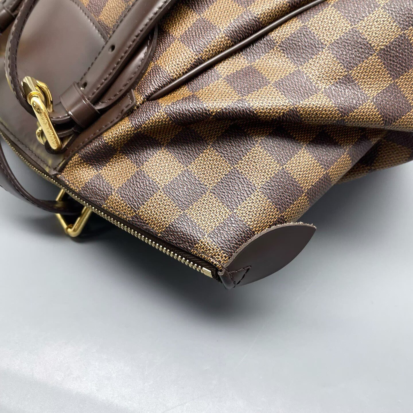 Louis Vuitton - Saleya - Damier Ebene coated canvas with leather trim - Brown - (medium)