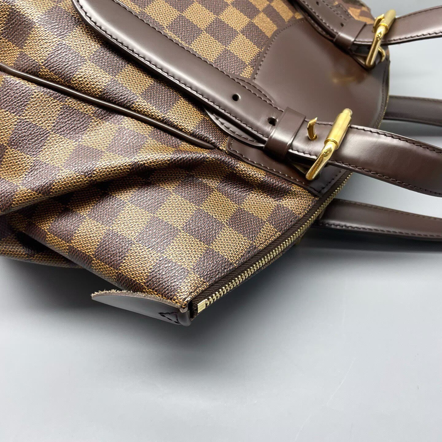 Louis Vuitton - Saleya - Damier Ebene coated canvas with leather trim - Brown - (medium)