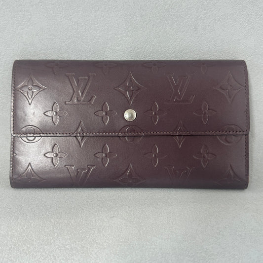 Louis Vuitton - Sarah Wallet - Patent leather - Burgundy - (Other)