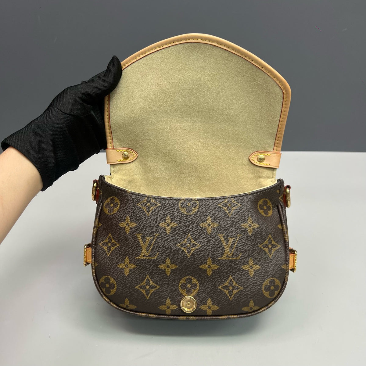 Louis Vuitton - Saumur BB - Cloth - Brown - (small)