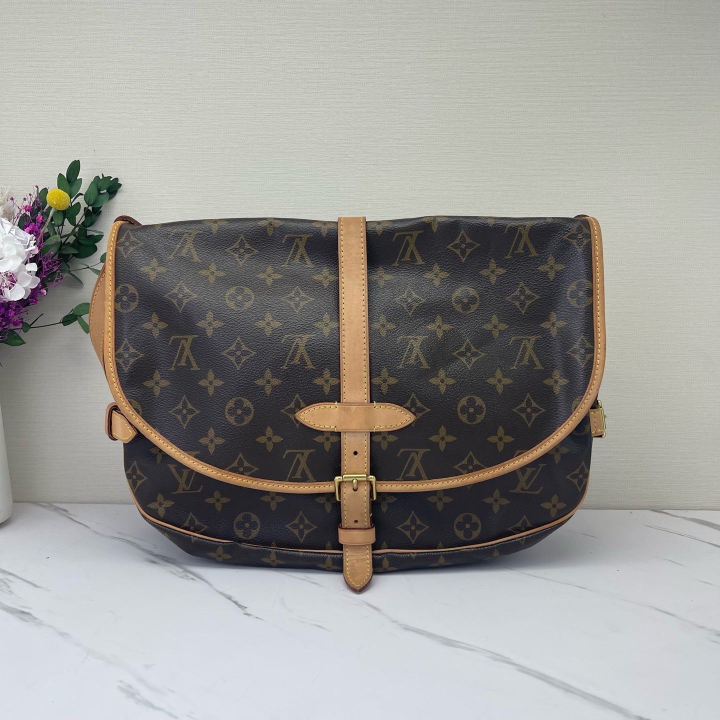 Louis Vuitton - Saumur - Leather - Brown - (Large)