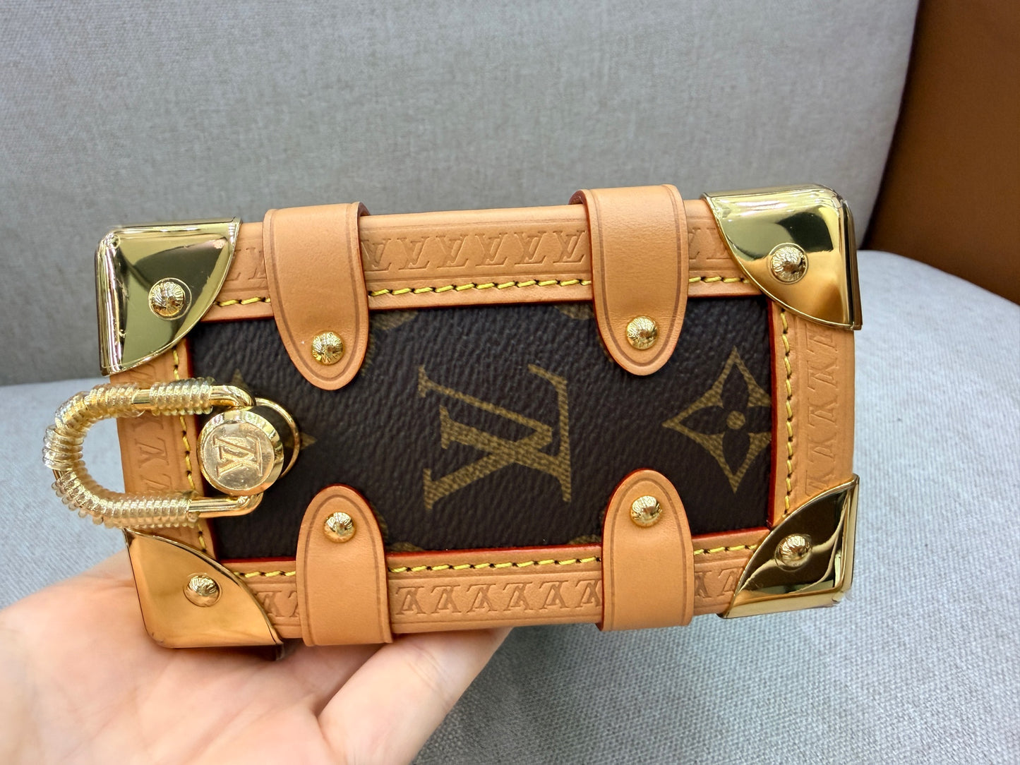 Louis Vuitton - Side Trunk - Leather - Brown - (Small)