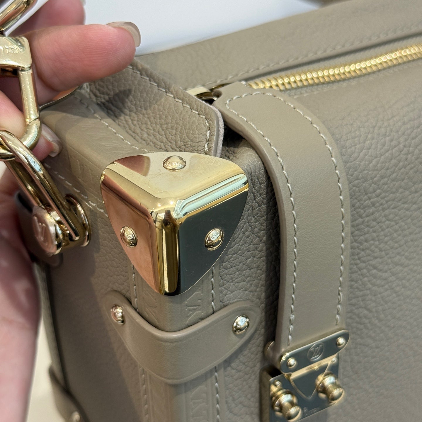 Louis Vuitton - Side Trunk Soft Trunk - Grained leather - Grey - (mini)