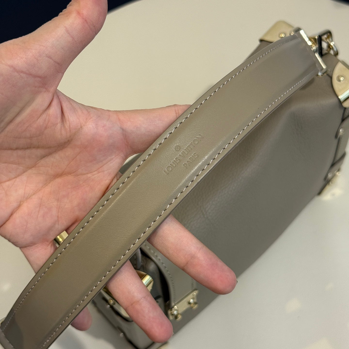 Louis Vuitton - Side Trunk Soft Trunk - Grained leather - Grey - (mini)