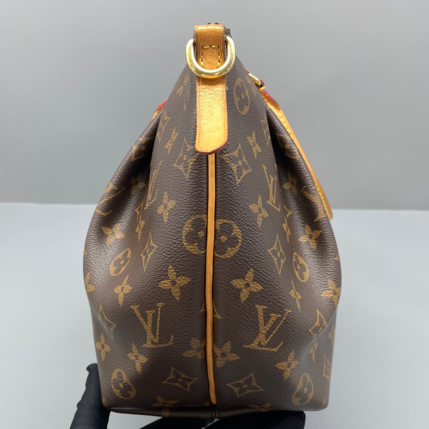 Louis Vuitton - Siena PM - Monogram canvas with natural cowhide leather trim - Brown with natural Vachetta and gold-tone hardware - (Medium)