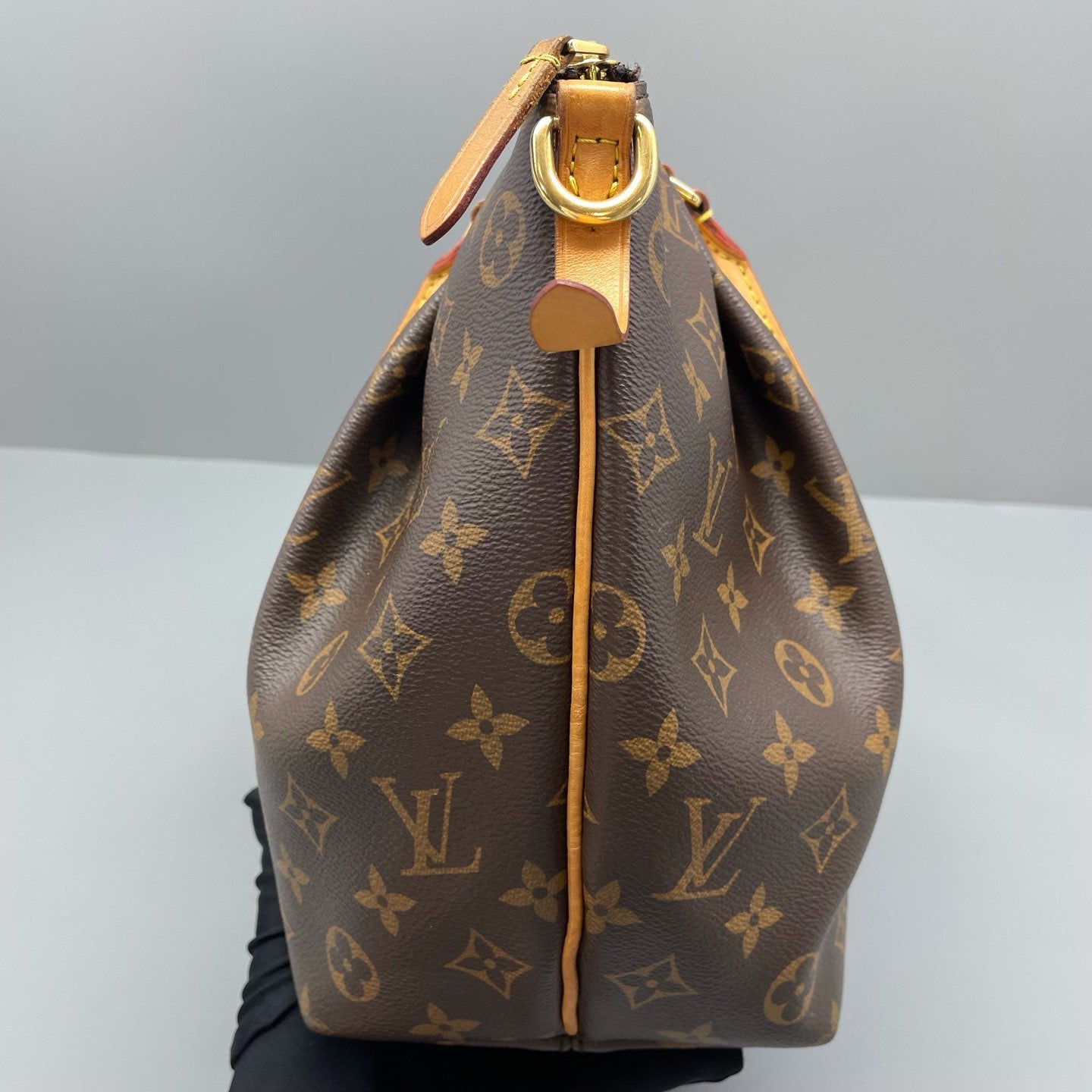 Louis Vuitton - Siena PM - Monogram canvas with natural cowhide leather trim - Brown with natural Vachetta and gold-tone hardware - (Medium)
