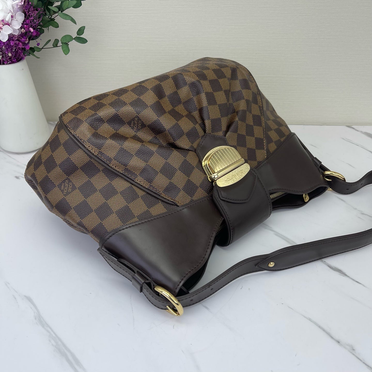 Louis Vuitton - Sistina - Synthetic - Brown - (medium)