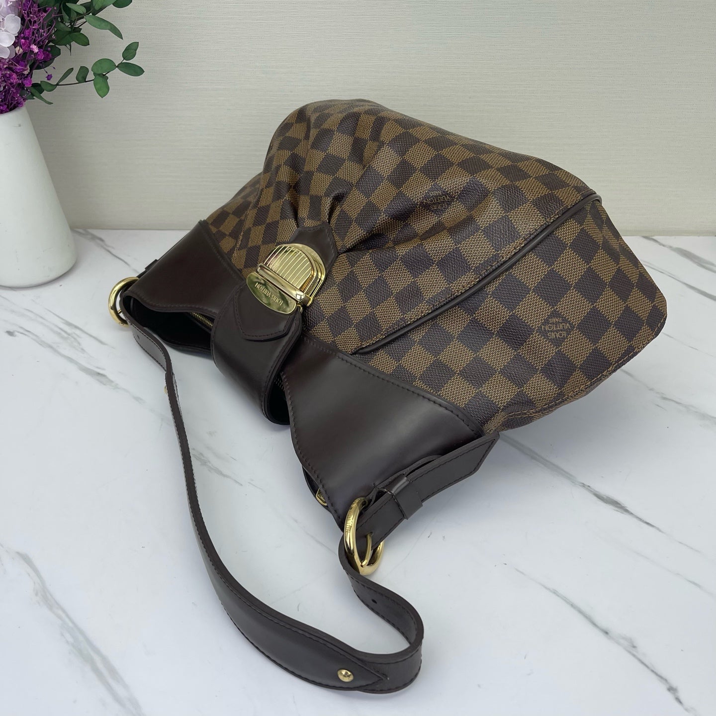 Louis Vuitton - Sistina - Synthetic - Brown - (medium)