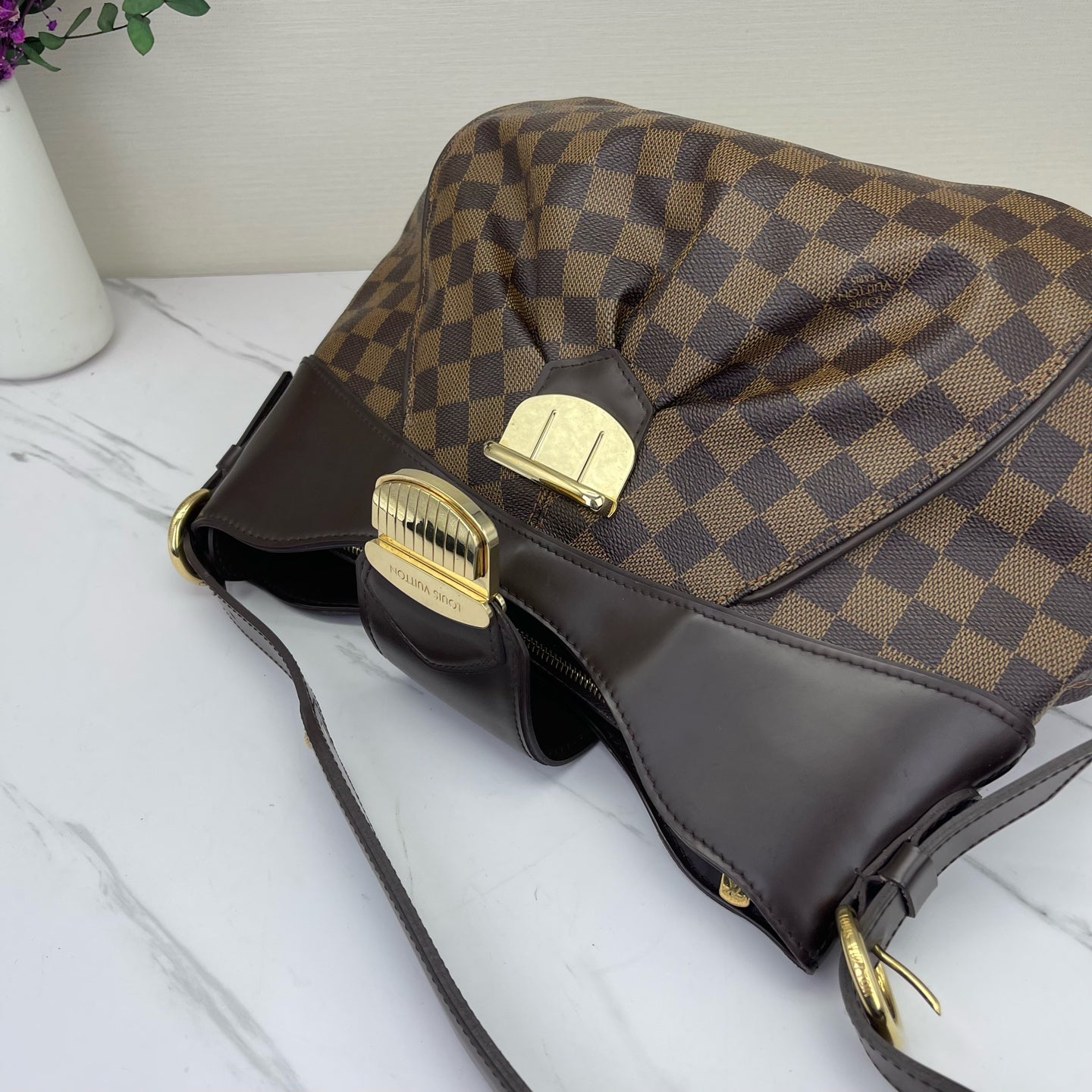 Louis Vuitton - Sistina - Synthetic - Brown - (medium)