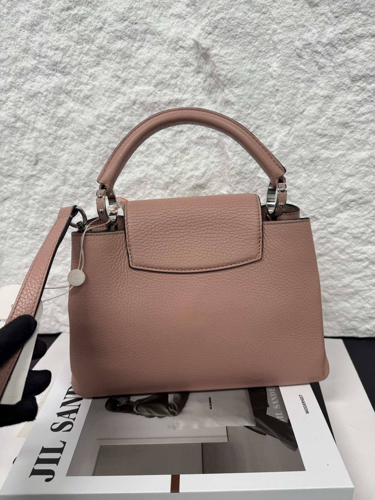 Louis Vuitton - Small Flap Top Handle Bag with Flower Lock - Leather - Pink - (small)