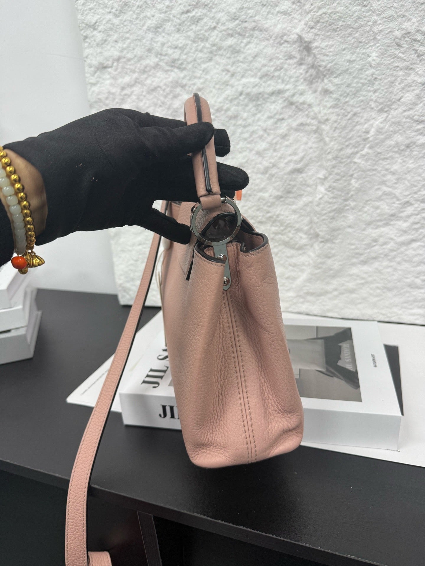 Louis Vuitton - Small Flap Top Handle Bag with Flower Lock - Leather - Pink - (small)