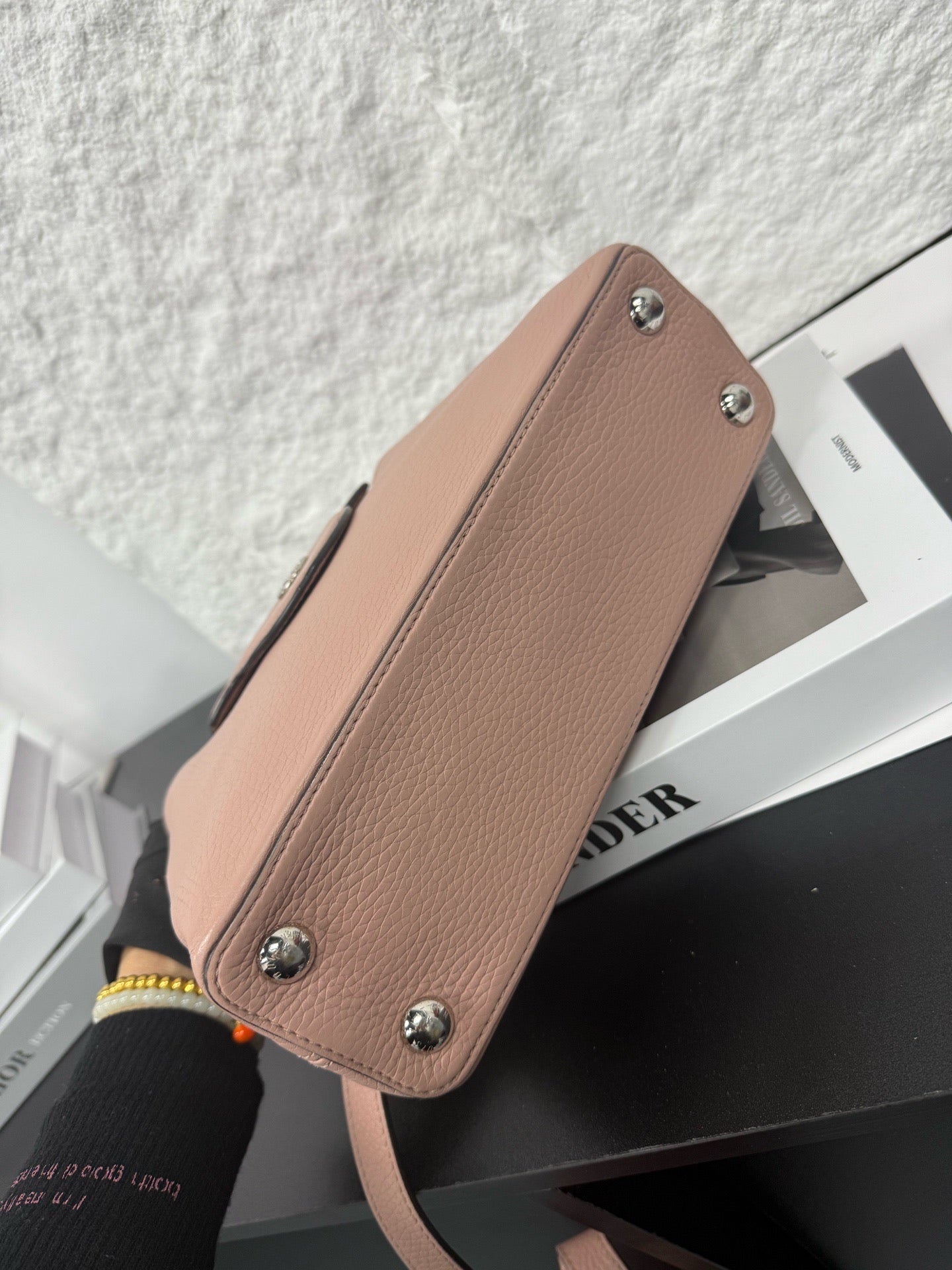 Louis Vuitton - Small Flap Top Handle Bag with Flower Lock - Leather - Pink - (small)
