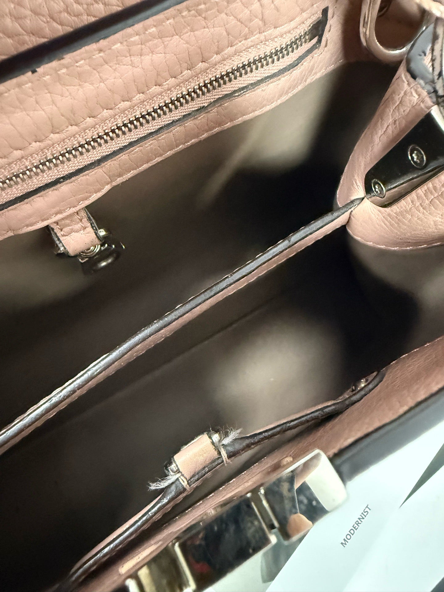 Louis Vuitton - Small Flap Top Handle Bag with Flower Lock - Leather - Pink - (small)