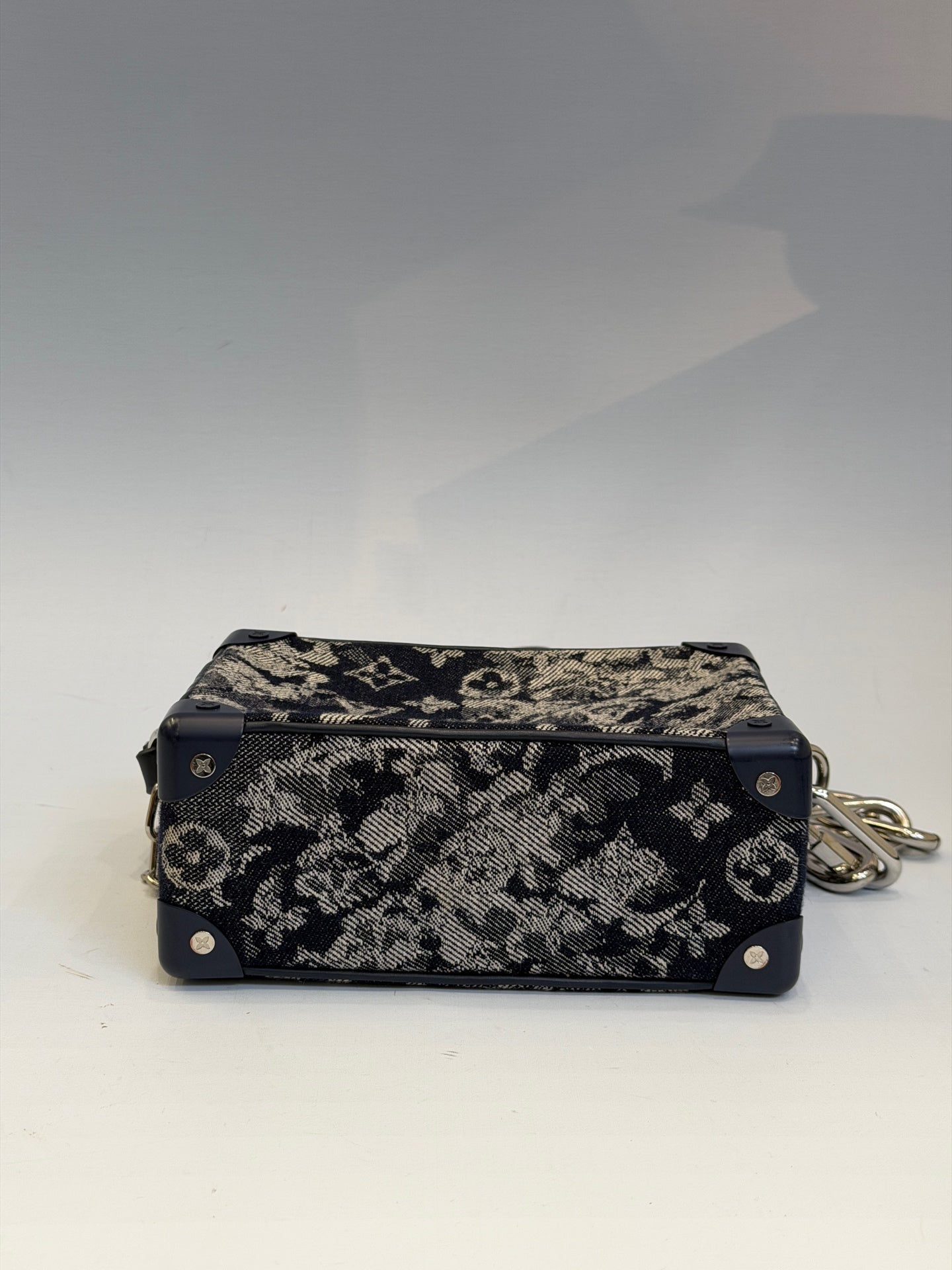 Louis Vuitton - Soft Trunk - Denim - Denim Blue with Silver-Tone Hardware - (mini)