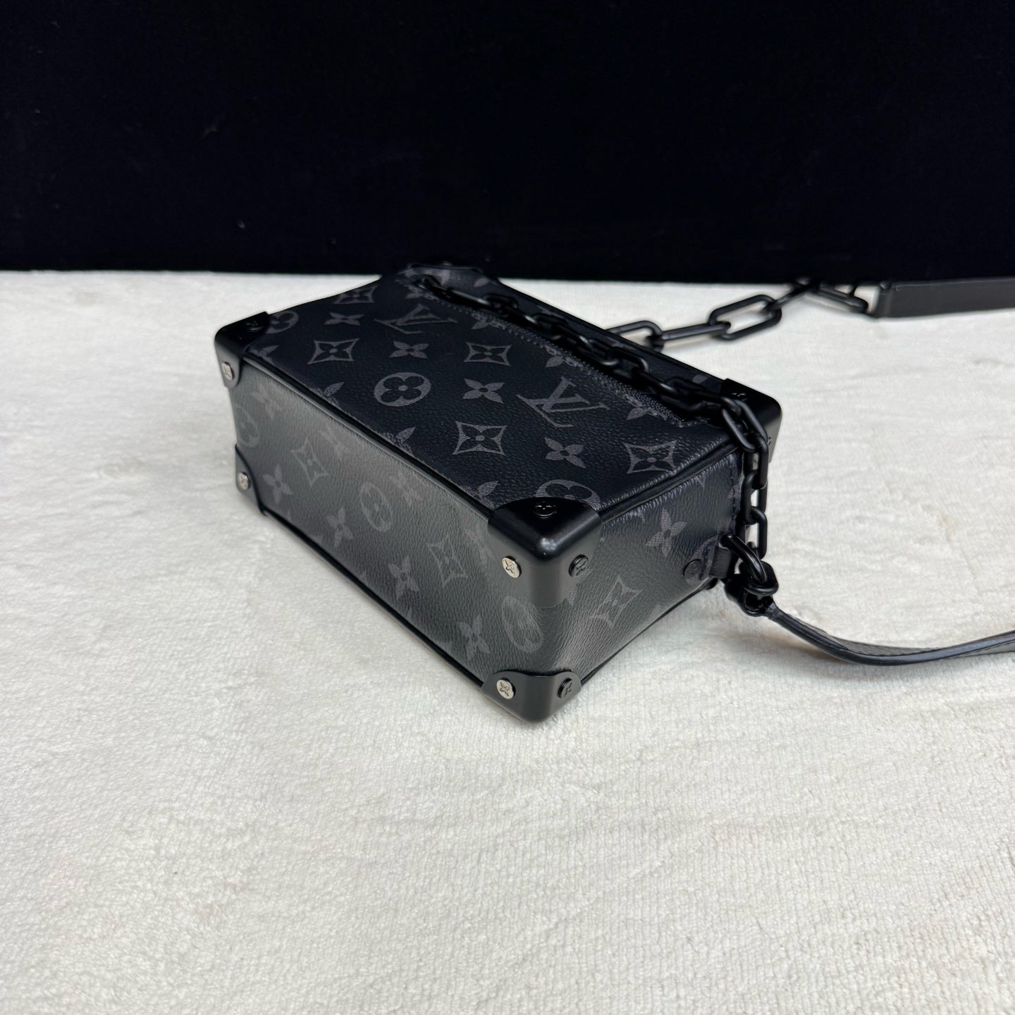 Louis Vuitton - Soft Trunk Mini - Monogram Eclipse coated canvas with leather trim - Black - (mini)
