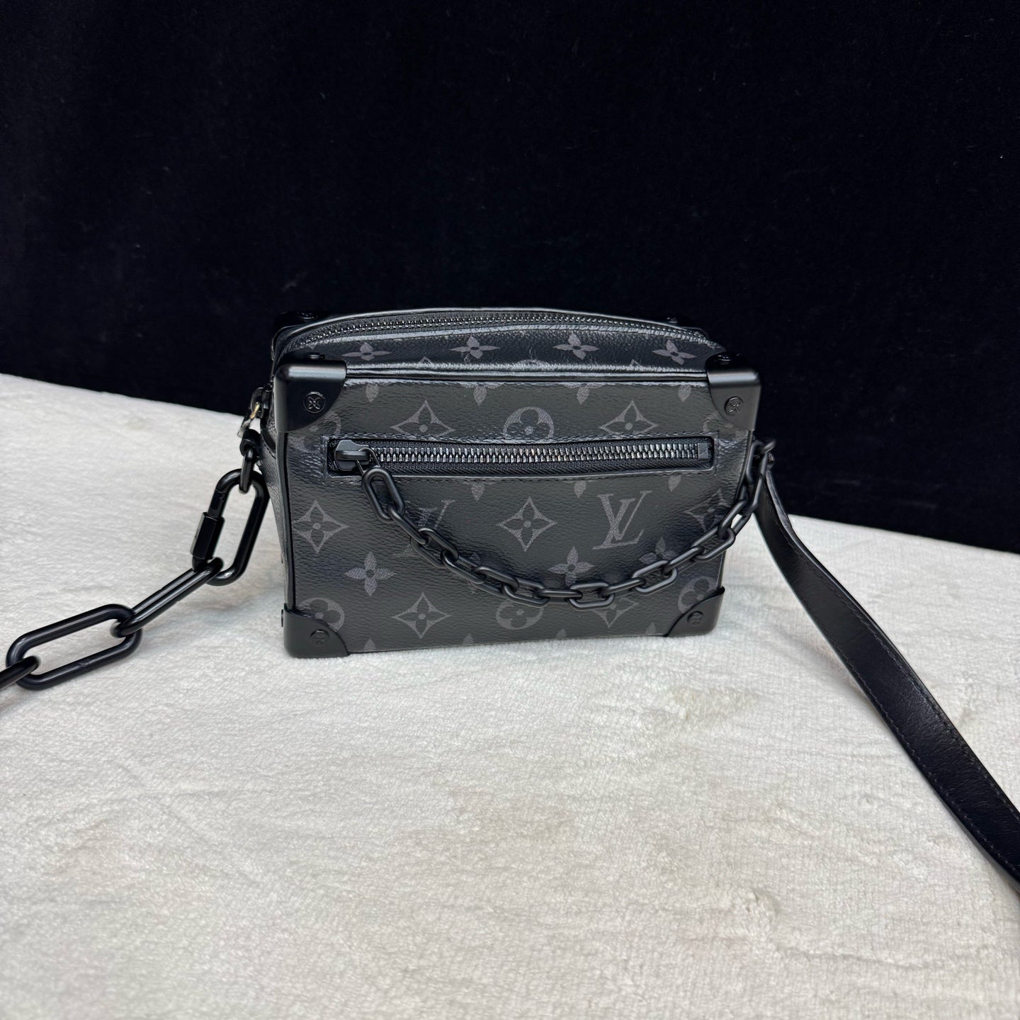 Louis Vuitton - Soft Trunk Mini - Monogram Eclipse coated canvas with leather trim - Black - (mini)
