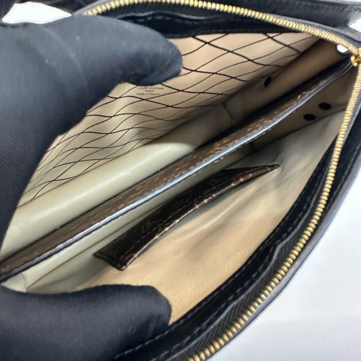 Louis Vuitton - Soft Trunk Pouch - Monogram coated canvas and leather - Brown with Black and Caramel accents - (mini)