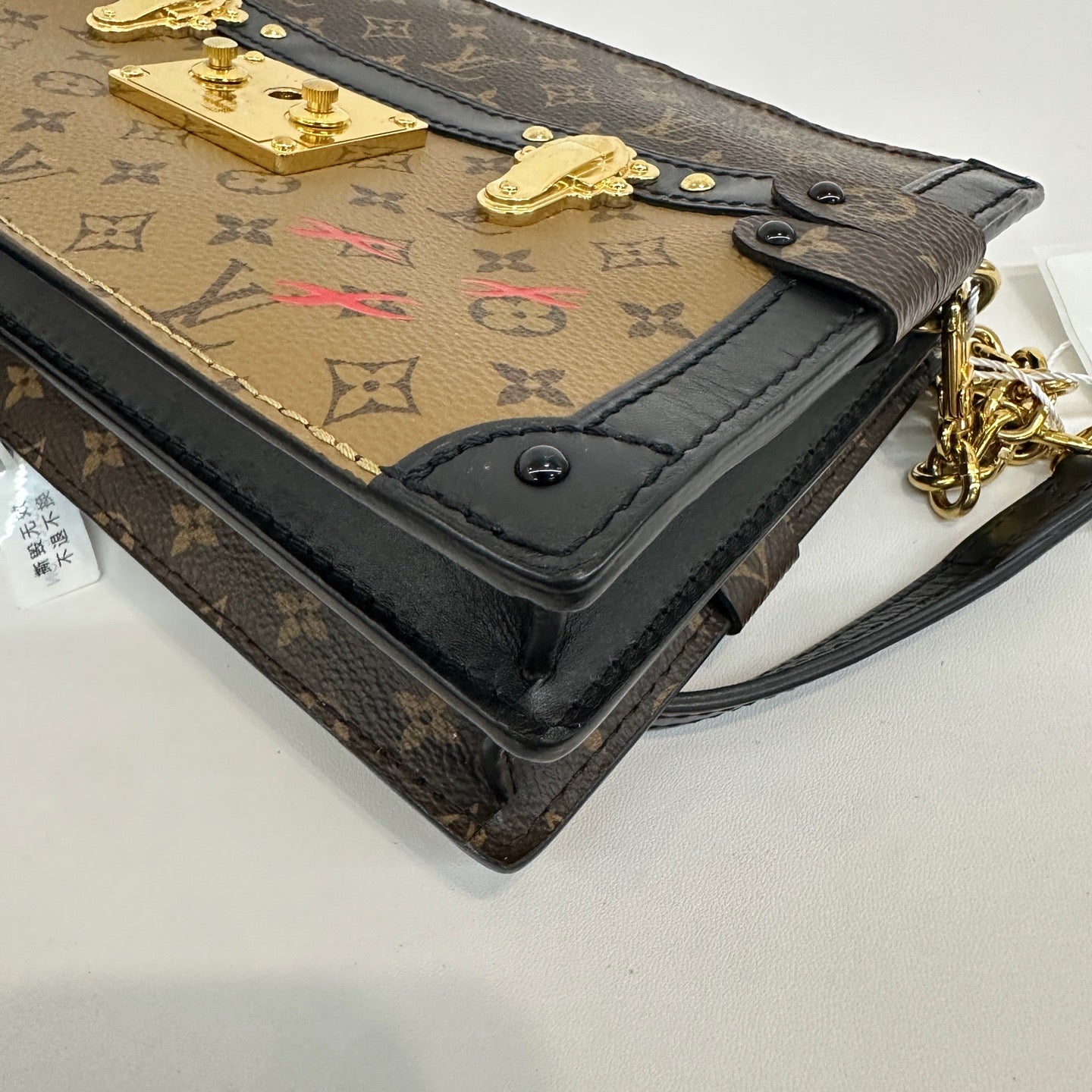 Louis Vuitton - Soft Trunk Pouch - Monogram coated canvas and leather - Brown with Black and Caramel accents - (mini)