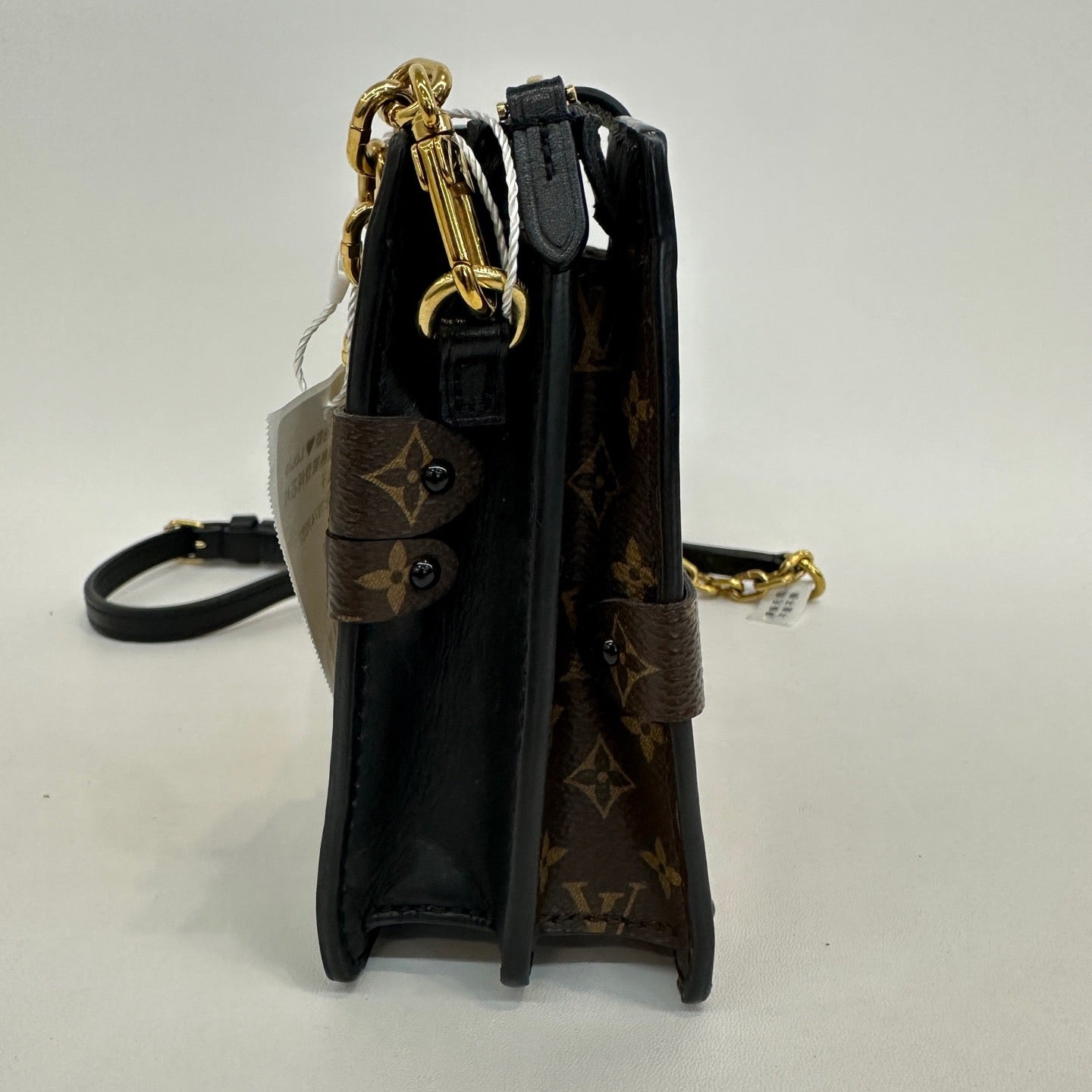 Louis Vuitton - Soft Trunk Pouch - Monogram coated canvas and leather - Brown with Black and Caramel accents - (mini)