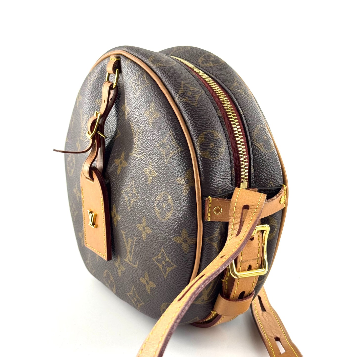 Louis Vuitton - Soft Trunk Round Bag - Monogram coated canvas, natural cowhide leather - Brown - (medium)