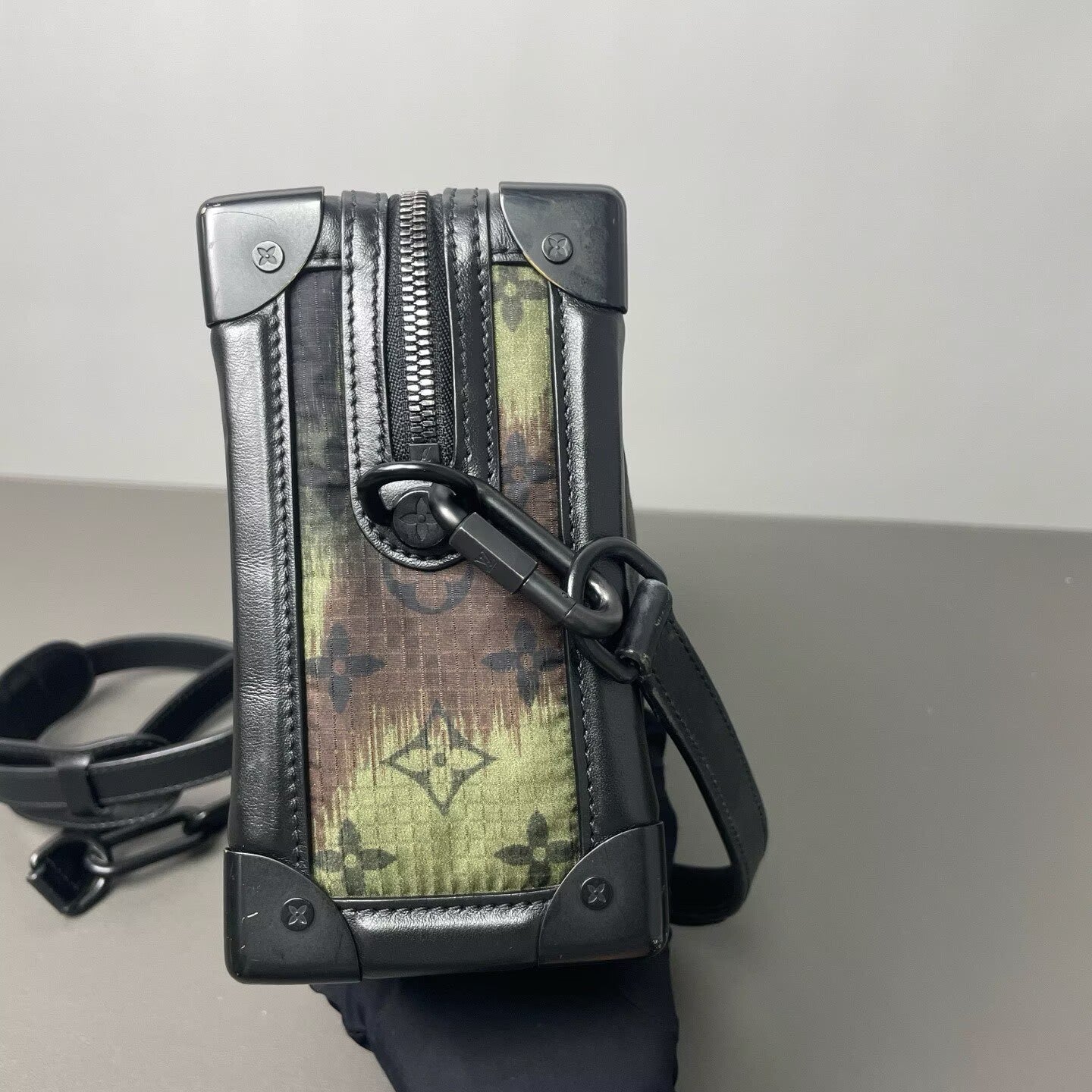 Louis Vuitton - Soft Trunk - Waterproof fabric with leather trim - Dark Green Camouflage - (small)