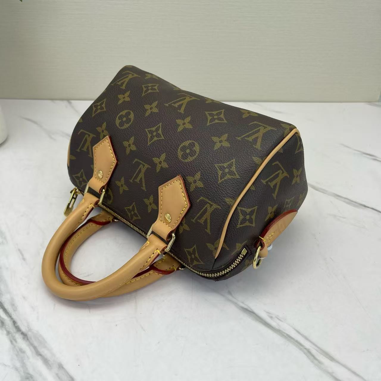 Louis Vuitton - Speedy 20 - Monogram coated canvas with Vachetta leather trim - Brown - (mini)