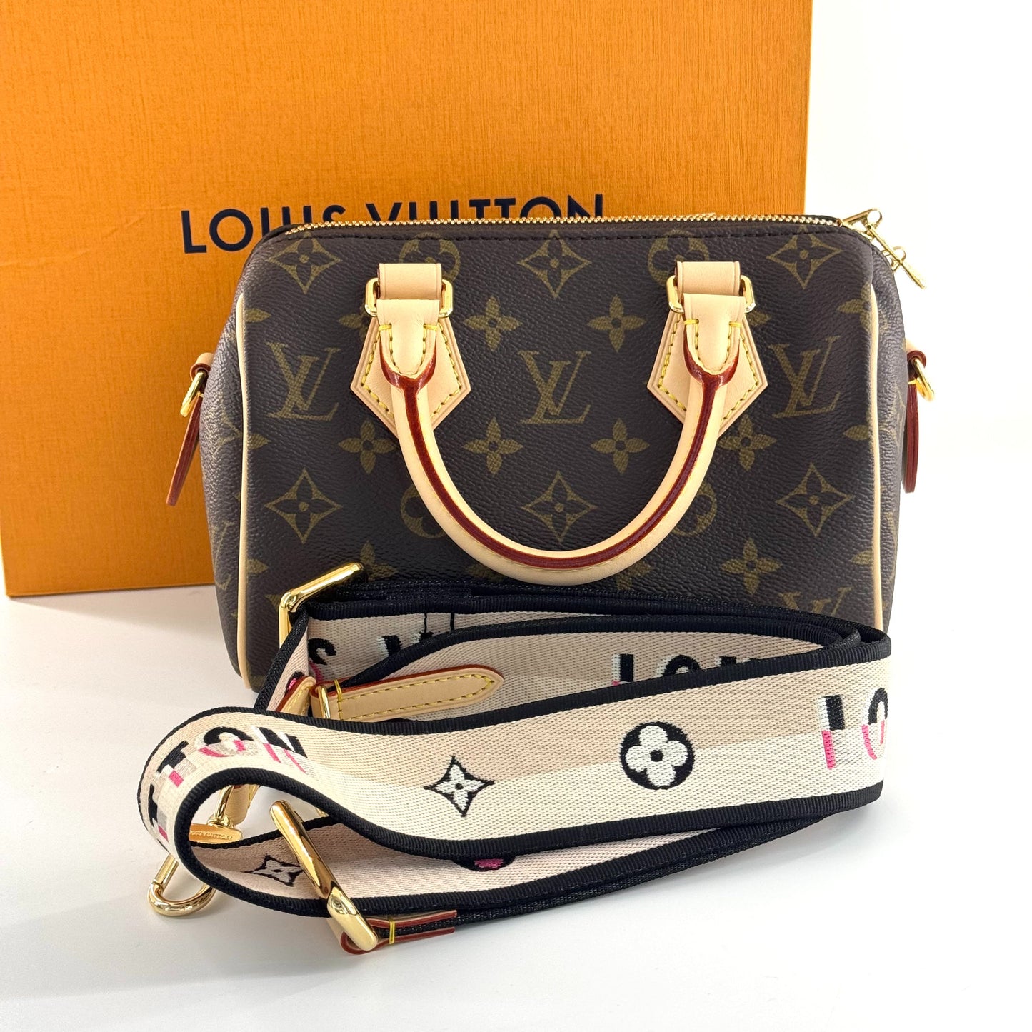 Louis Vuitton - Speedy 20 - Synthetic - Brown - (mini)