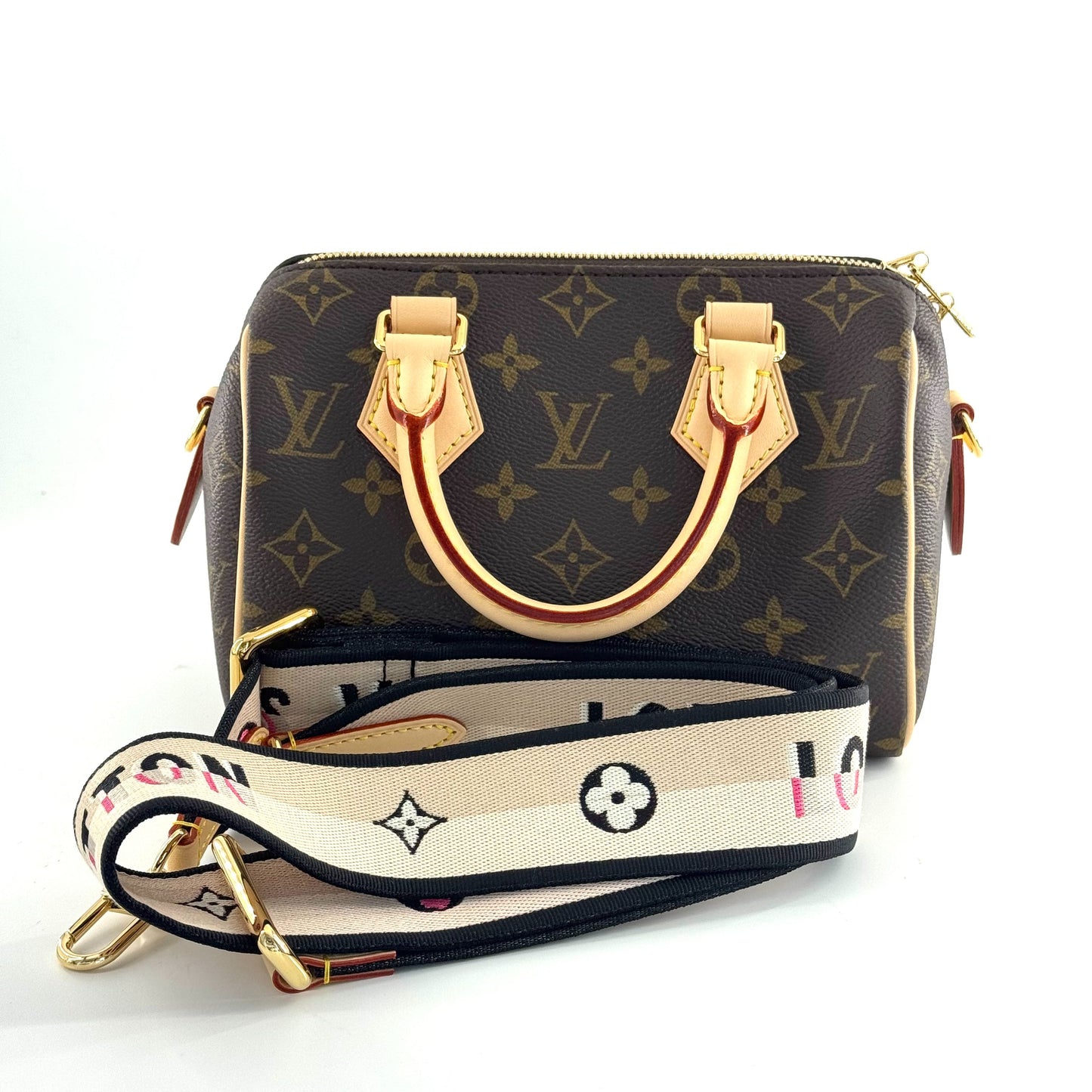 Louis Vuitton - Speedy 20 - Synthetic - Brown - (mini)