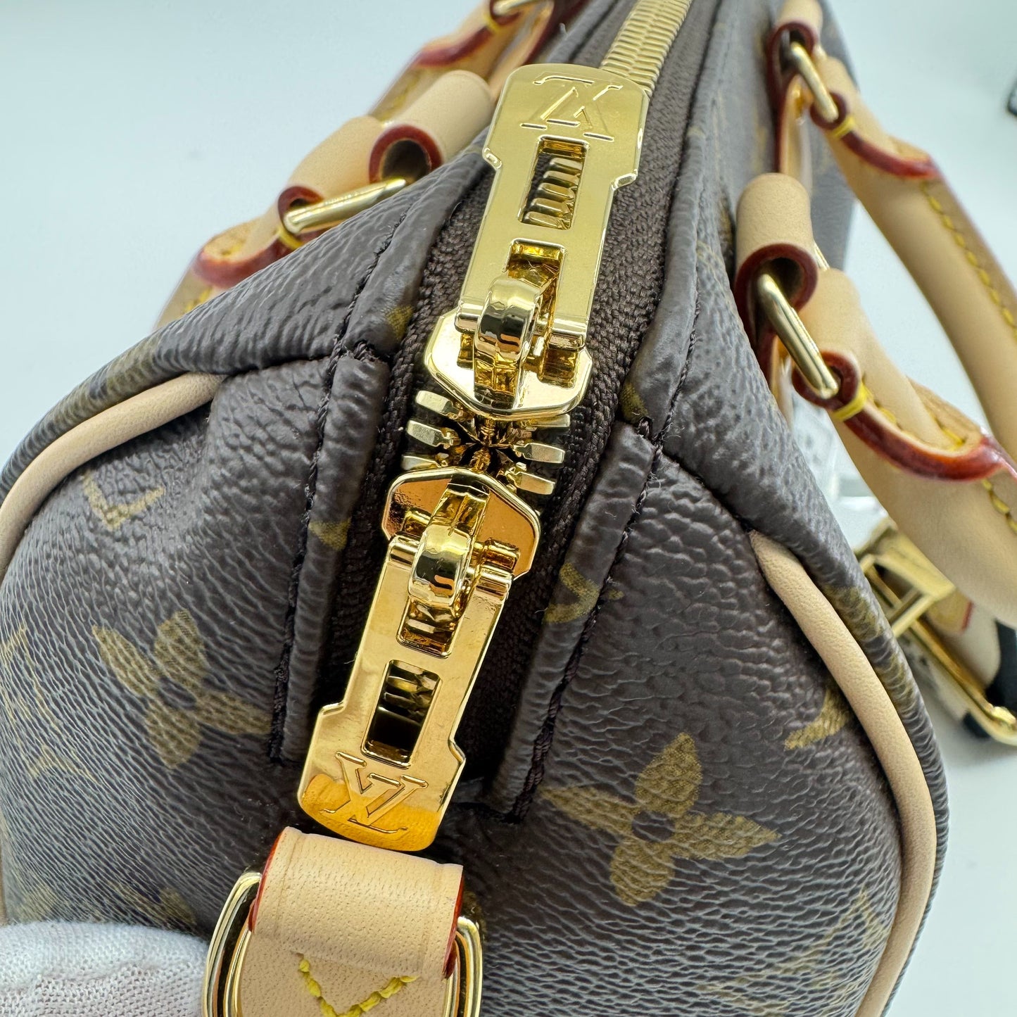 Louis Vuitton - Speedy 20 - Synthetic - Brown - (mini)