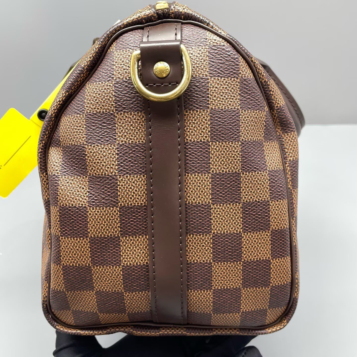 Louis Vuitton - Speedy 25 Bandoulière - Damier Ebene coated canvas with smooth leather trim - Brown - (Small)