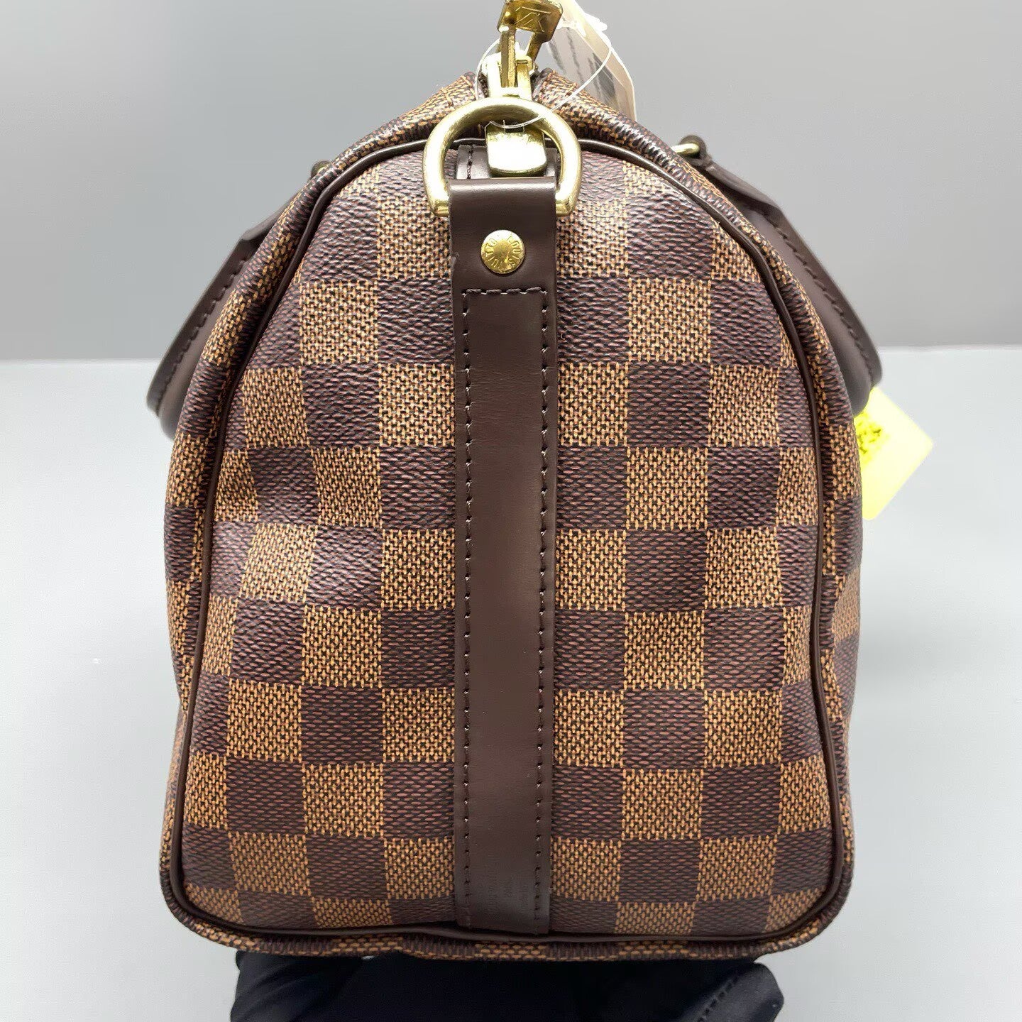 Louis Vuitton - Speedy 25 Bandoulière - Damier Ebene coated canvas with smooth leather trim - Brown - (Small)