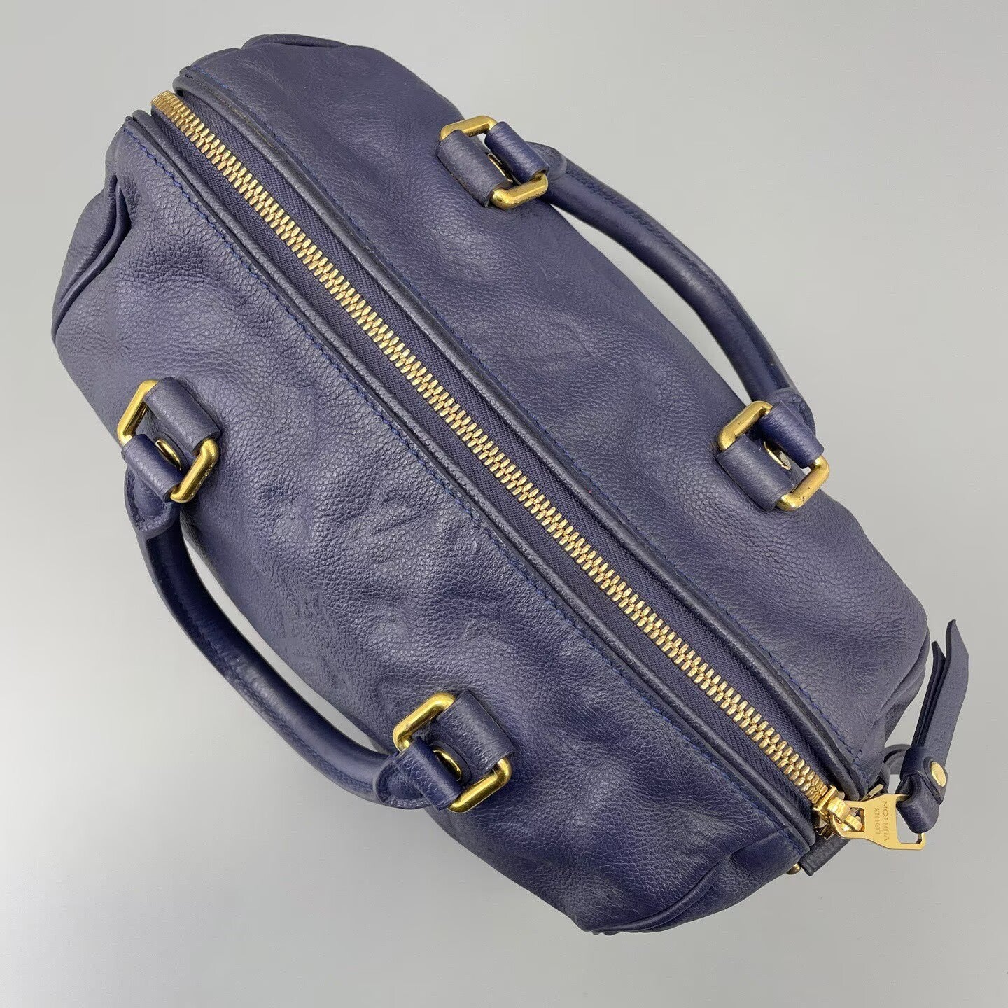 Louis Vuitton - Speedy 25 Bandoulière - Monogram Empreinte leather - Dark Blue - (Small)