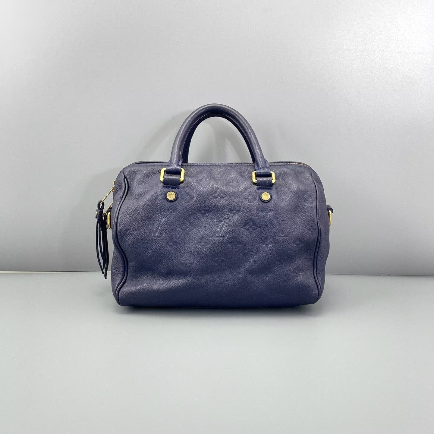 Louis Vuitton - Speedy 25 Bandoulière - Monogram Empreinte leather - Dark Blue - (Small)