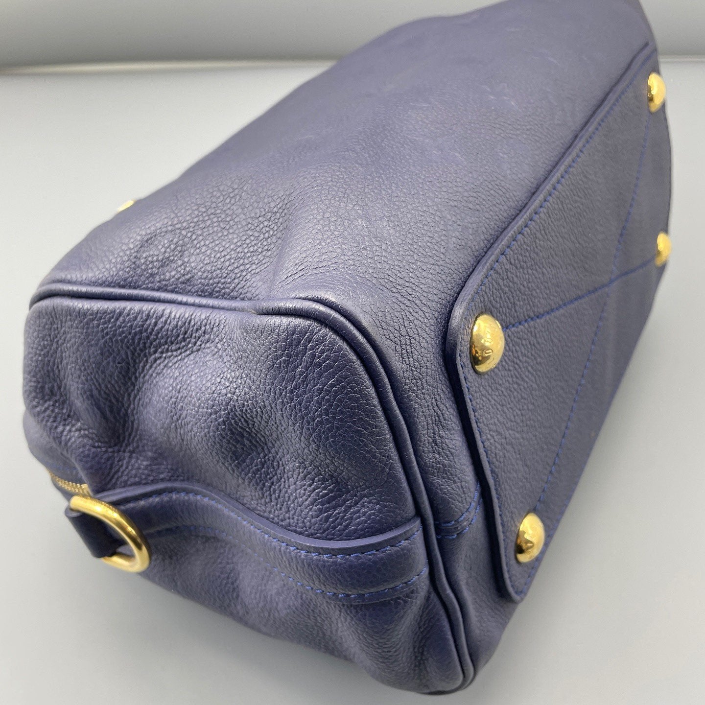 Louis Vuitton - Speedy 25 Bandoulière - Monogram Empreinte leather - Dark Blue - (Small)