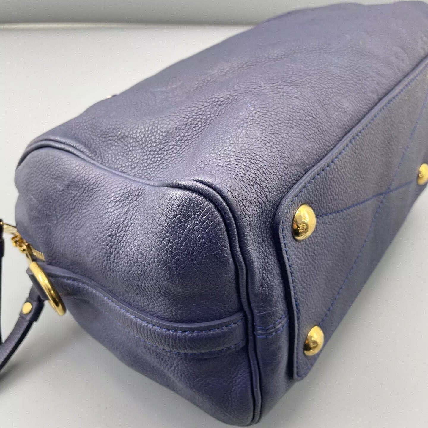 Louis Vuitton - Speedy 25 Bandoulière - Monogram Empreinte leather - Dark Blue - (Small)