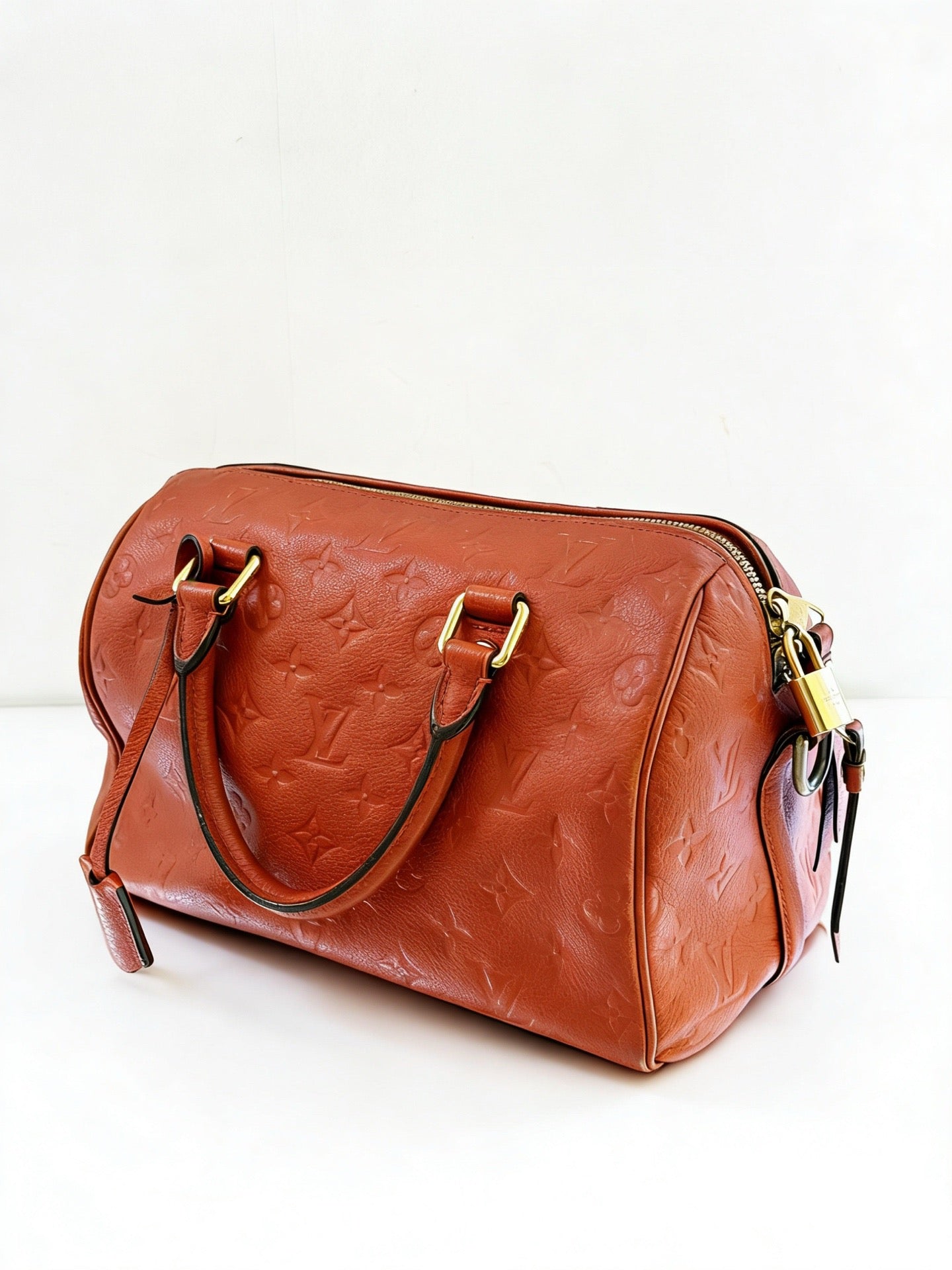 Louis Vuitton - Speedy 25 Bandouliere - Monogram Empreinte leather - Red - (small)