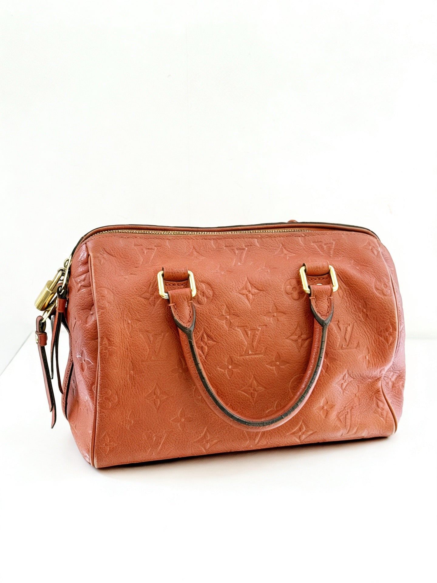 Louis Vuitton - Speedy 25 Bandouliere - Monogram Empreinte leather - Red - (small)