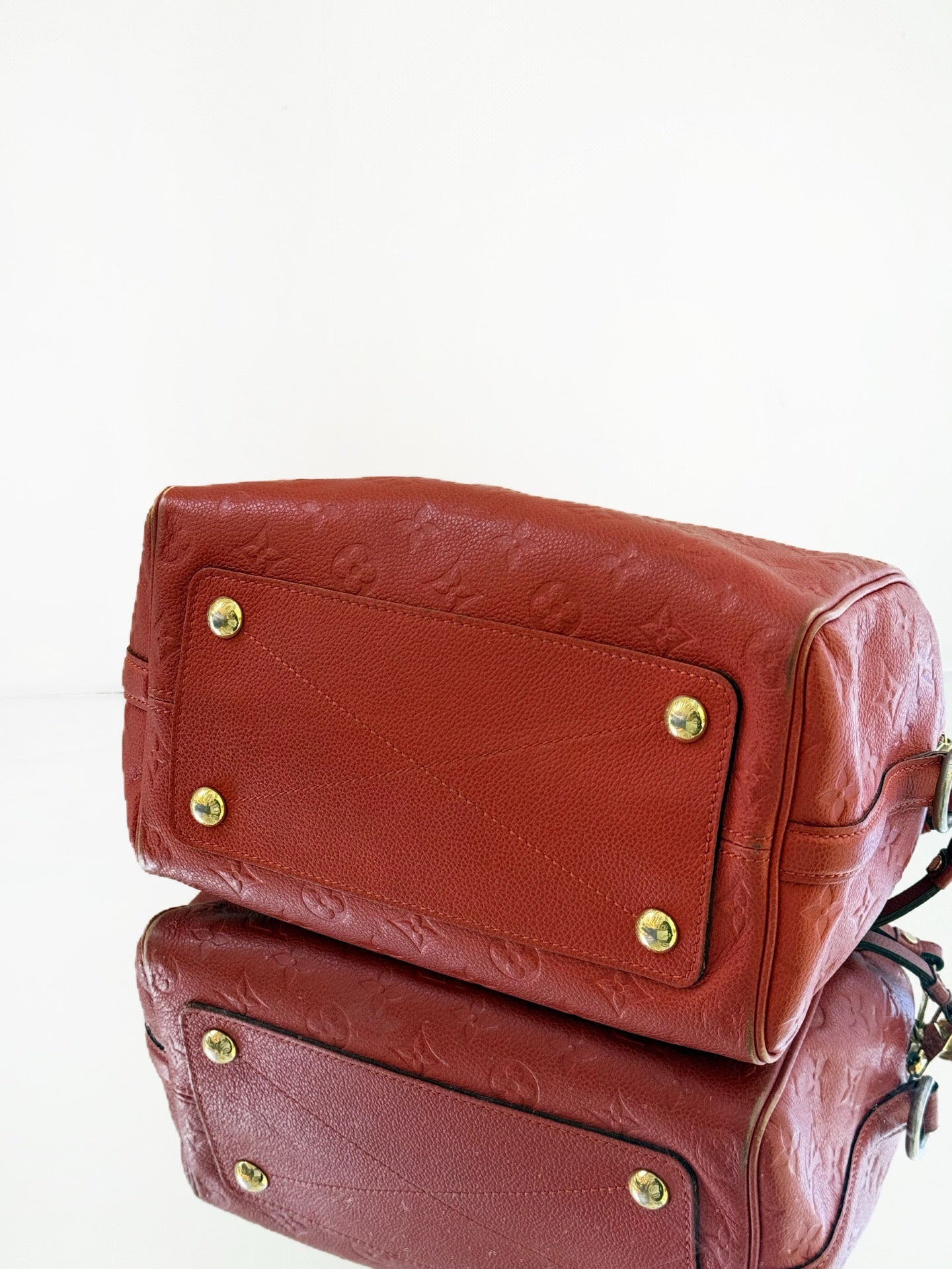 Louis Vuitton - Speedy 25 Bandouliere - Monogram Empreinte leather - Red - (small)